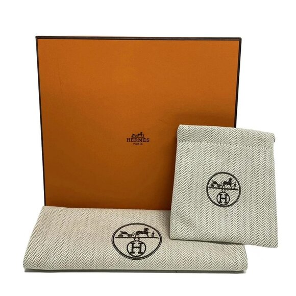 Auth HERMES grenant to go - Etoupe Veau Swift W Shoulder Bag - Picture 3 of 15